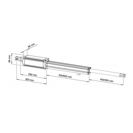 Motor puerta batiente - KIT LINEAR1 1 HOJA 200k