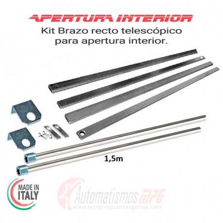 Herraje brazos rectos apertura interior