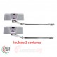 Kit Motor batiente articulado 2 hojas-TEKNO 230V para puerta batiente