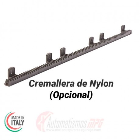 Cremallera nylon puerta corredera