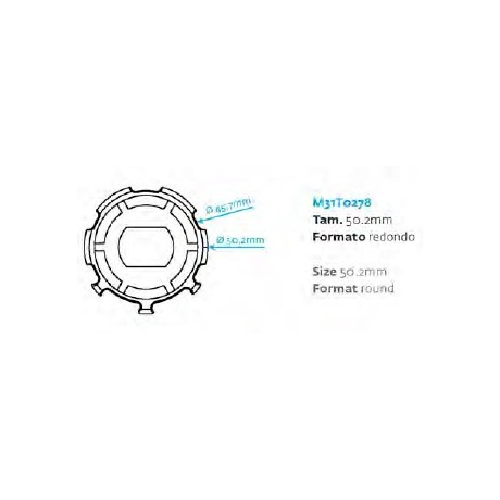 Motor persiana - TUB E 45mm